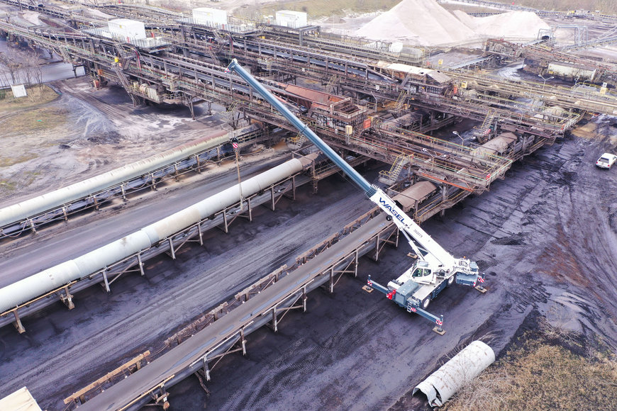 The long arm of Garzweiler: Liebherr RT crane at RWE